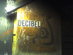 Decibel Sake Bar sign