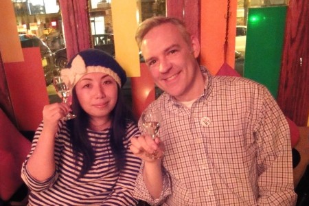 Sake Sommelier Chizuko and Tim Enjoy Naraman