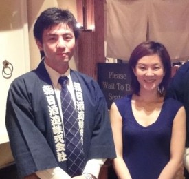 Sanjo-san with Sakagura Manager Yukie-san